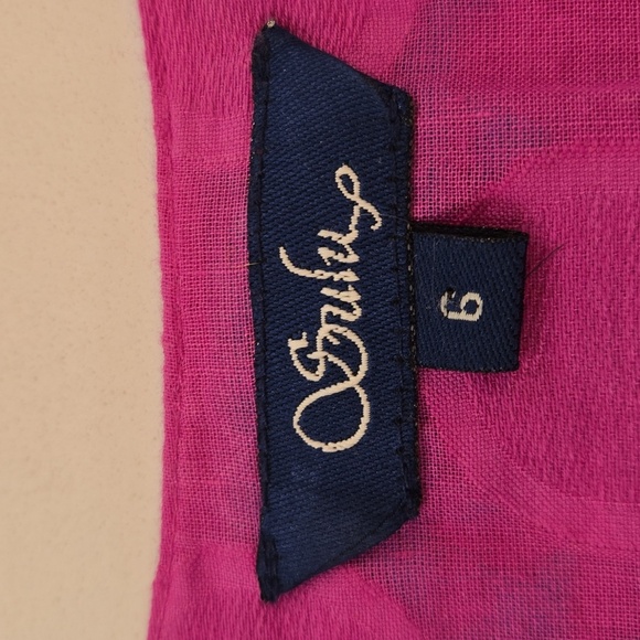 Sulu Collection Sabrina Cotton Boho Embroidered Tunic Pink & Turquoise Size 6 - Picture 8 of 9